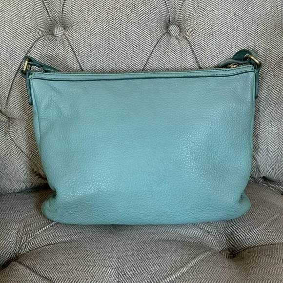 Fossil Tinsley Leather Crossbody Misty Ocean Jade - Picture 4 of 12